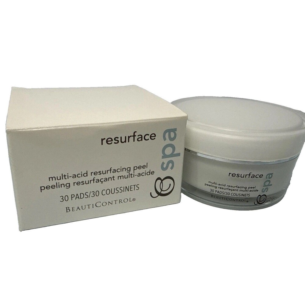 BeautiControl Resurface Spa Multi-Acid Resurfacing Peel - 30 Pads NEW
